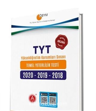 ÖSYM 2020-2019-2018 TYT Video Çözümlü Tıpkı Basım Orijinal Çıkmış Sorular