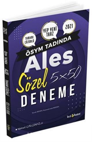 2021 ALES 5x50 Deneme Tamamı Çözümlü Sözel Deneme Sınavı