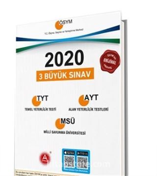 ÖSYM 2020 TYT AYT MSÜ Video Çözümlü Tıpkı Basım Orijinal Çıkmış