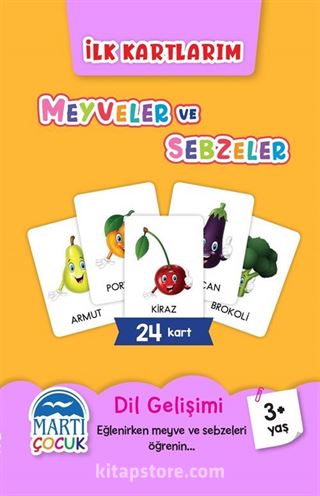 İlk Kartlarım - Meyveler ve Sebzeler