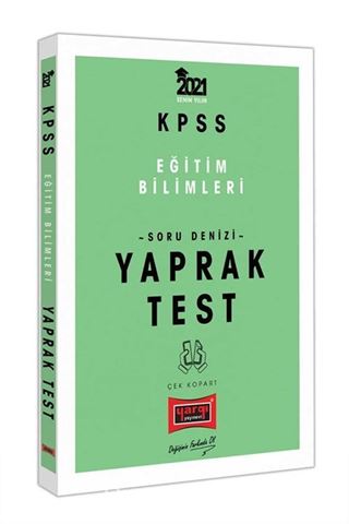 2021 KPSS Eğitim Bilimleri Soru Denizi Çek Kopart Yaprak Test