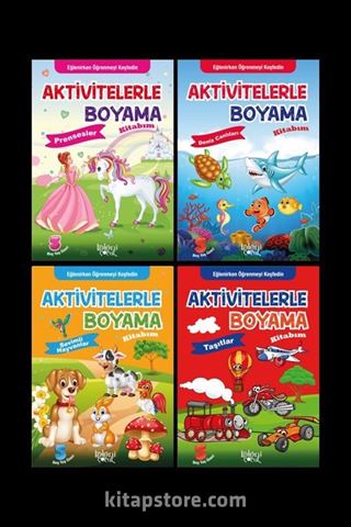 Aktivitelerle Boyama Kitabım Seti (4 Kitap)