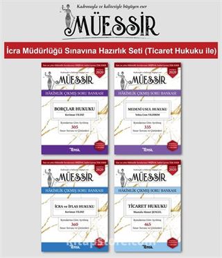 Müessir İcra Müdürlüğü ve Müdür Yardımcılığı Sınavına Hazırlık Soru Seti (4 Kitap)