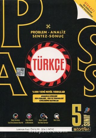 Pass 5. Sınıf Türkçe Soru Bankası