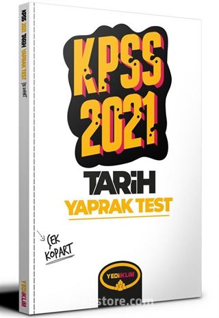 2021 KPSS Genel Kültür Tarih Çek Kopart Yaprak Test