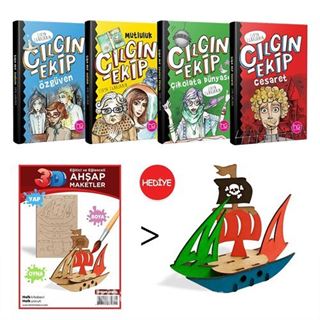 Çılgın Ekip ve Korsan Gemisi (4 Kitap+Korsan Gemisi)