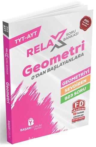 TYT-AYT Relax Geometri Soru Bankası 0'dan Başlayanlara