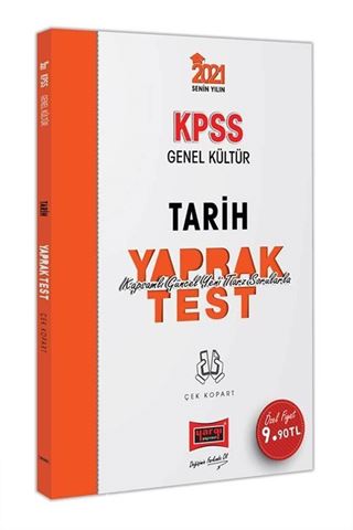 2021 KPSS Genel Kültür Tarih Çek Kopart Yaprak Test