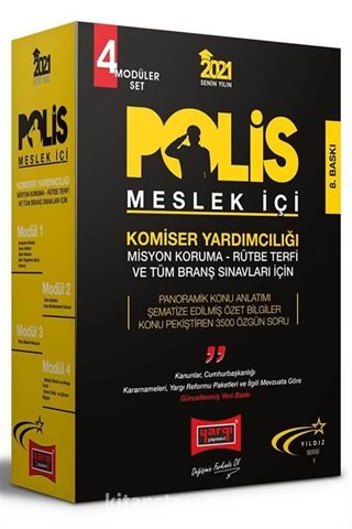 2021 Polis Meslek İçi Sınavlarına Hazırlık Konu Anlatımlı Modüler Set