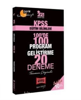 2021 KPSS Eğitim Bilimleri 100'de 100 Program Geliştirme Tamamı Çözümlü 20 Deneme