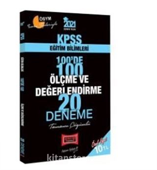 2021 KPSS Eğitim Bilimleri 100'de 100 Ölçme ve Değerlendirme Tamamı Çözümlü 20 Deneme