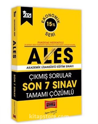 2021 ALES Son 7 Sınav Tamamı Çözümlü Çıkmış Sorular Ekonomik Seri