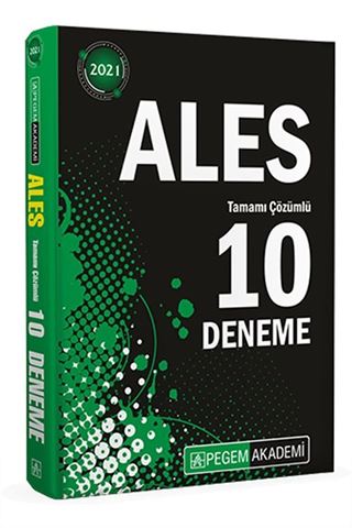 2021 ALES Tamamı Çözümlü 10 Deneme