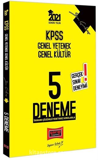 2021 KPSS Genel Yetenek Genel Kültür Son Çıkış Tamamı Çözümlü 5 Deneme