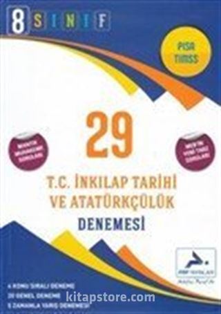 8. Sınıf LGS T. C. İnkılap Tarihi ve Atatürkçülük 29 Denemesi