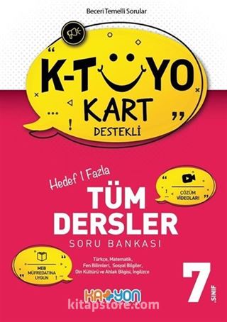 7. Sınıf K-Tüyo Kart Destekli Tüm Dersler Soru Bankası