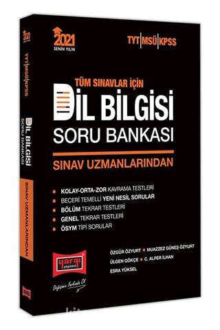 2021 Tüm Sınavlar İçin Sınav Uzmanlarından Dil Bilgisi Soru Bankası