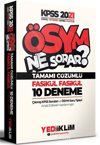 2021 KPSS Ösym Ne Sorar Genel Yetenek Genel Kültür Tamamı Çözümlü 10 Fasikül Deneme