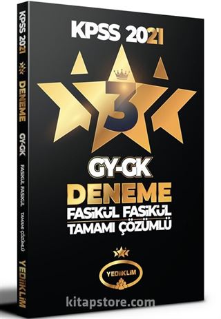 2021 KPSS Genel Yetenek Genel Kültür Tamamı Çözümlü 3 Yıldız 3 Fasikül Deneme