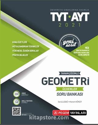 TYT- AYT Tamamı Çözümlü Geometri (Üçgenler) Soru Bankası