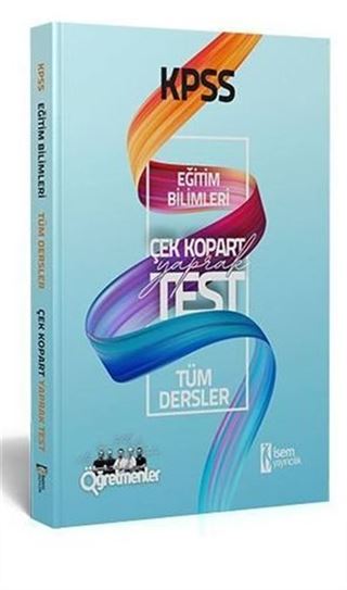 2021 KPSS Eğitim Bilimleri Çek Kopar Yaprak Test