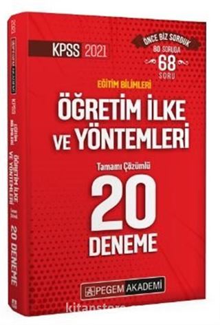 2021 KPSS Eğitim Bilimleri Öğretim İlke ve Yöntemleri Tamamı Çözümlü 20 Deneme