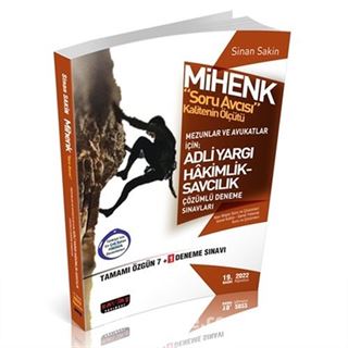 Mihenk Soru Avcısı Adli Hakimlik 7+1 Deneme Mezunlar ve Avukatlar İçin