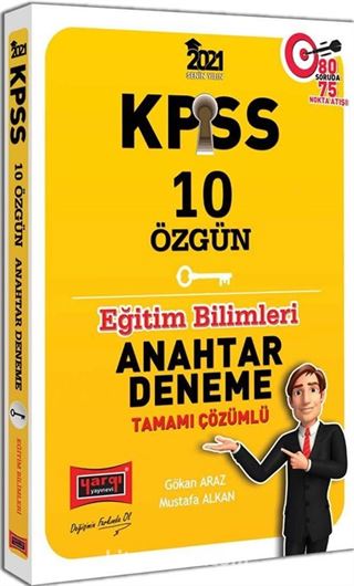 2021 KPSS Eğitim Bilimleri Tamamı Çözümlü 10 Özgün Anahtar Deneme