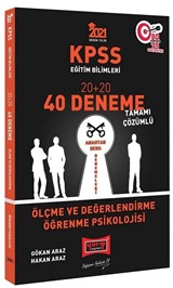 2021 KPSS Eğitim Bilimleri Ölçme ve Değerlendirme, Öğrenme Psikolojisi Tamamı Çözümlü 40 Deneme