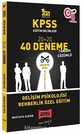 2021 KPSS Eğitim Bilimleri Gelişim Psikolojisi, Rehberlik Özel Eğitim Tamamı Çözümlü 40 Deneme