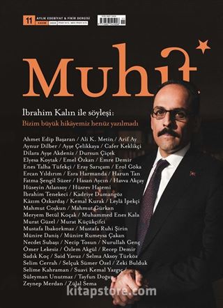 Muhit Aylık Edebiyat Fikir Dergisi Sayı:11 Kasım 2020