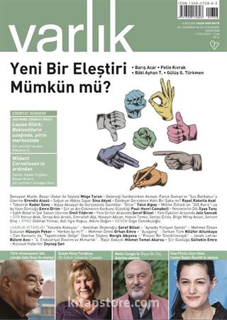 Varlık Edebiyat ve Kültür Dergisi Kasım 2020