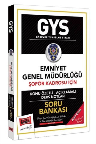 GYS Emniyet Genel Müdürlüğü Şoför Kadrosu İçin Konu Özetli Soru Bankası