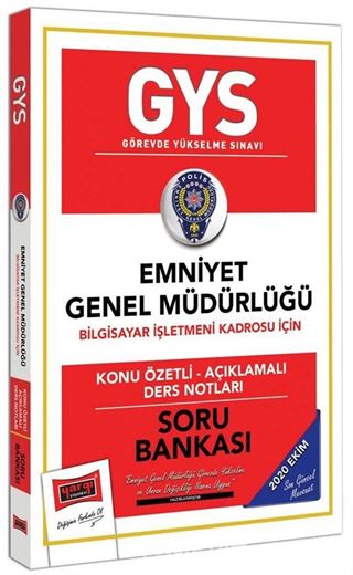 GYS Emniyet Genel Müdürlüğü Bilgisayar İşletmeni Kadrosu İçin Konu Özetli Soru Bankası