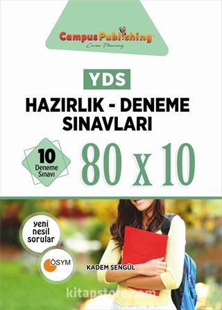 YDS Hazırlık Deneme Sınavları 10 Deneme 80x10