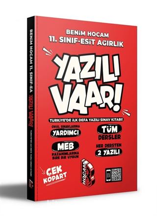 11. Sınıf Eşit Ağırlık Yazılı Var