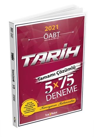 2021 ÖABT Tarih Tamamı Çözümlü 5x75 Deneme