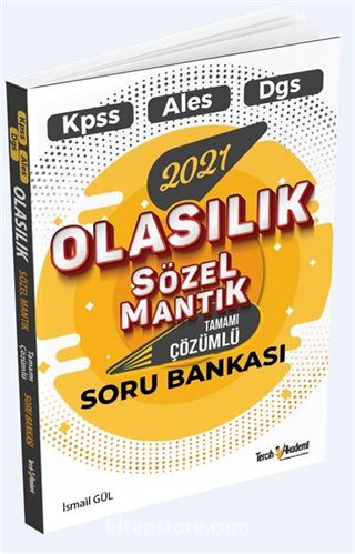 2021 KPSS DGS ALES Olasılık Sözel Mantık Tamamı Çözümlü Soru Bankası