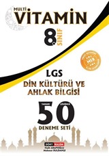 Multivitamin 8. Sınıf LGS Din Kültürü ve Ahlak Bilgisi Tamamı Çözümlü 50 Deneme Seti