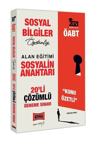 2021 ÖABT Sosyal Bilgiler Öğretmenliği Sosyalin Anahtarı Konu Özetli 20'li Çözümlü Deneme Sınavı