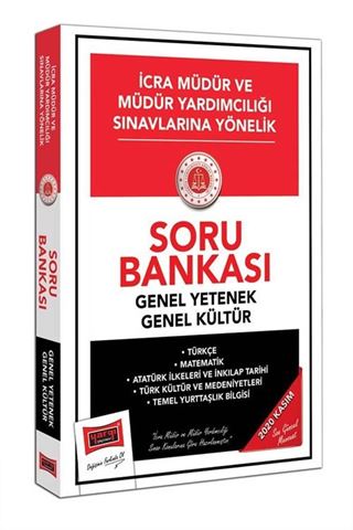 2020 İcra Müdür ve Müdür Yardımcılığı Sınavlarına Yönelik Genel Yetenek Genel Kültür Soru Bankası