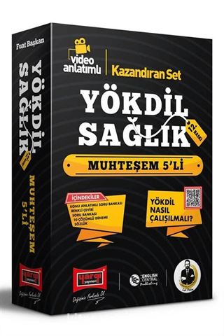 YÖKDİL Sağlık Bilimleri Muhteşem 5'li Kazandıran Set (5 Kitap)