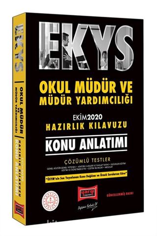 EKYS Okul Müdür ve Müdür Yardımcılığı Konu Anlatımı Hazırlık Kılavuzu Ekim 2020