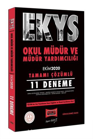 EKYS Okul Müdür ve Müdür Yardımcılığı Tamamı Çözümlü 11 Deneme Ekim 2020