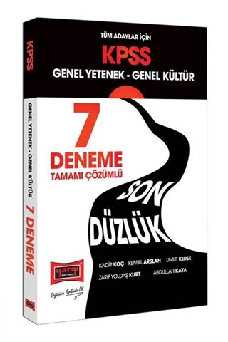 KPSS Tüm Adaylar İçin Genel Yetenek Genel Kültür Son Düzlük Tamamı Çözümlü 7 Deneme