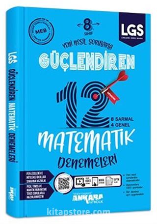 8. Sınıf Güçlendiren 12 Deneme Matematik