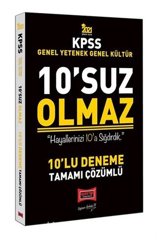 2021 KPSS Genel Yetenek Genel Kültür 10'suz Olmaz Tamamı Çözümlü 10 Deneme