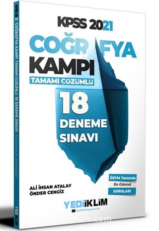 2021 KPSS Coğrafya Kampı Tamamı Çözümlü 18 Deneme Sınavı