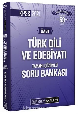 2021 KPSS ÖABT Türk Dili ve Edebiyatı Tamamı Çözümlü Soru Bankası