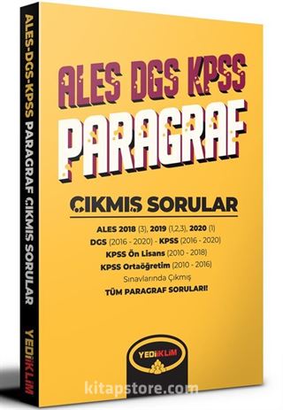 ALES DGS KPSS Paragraf Çıkmış Sorular